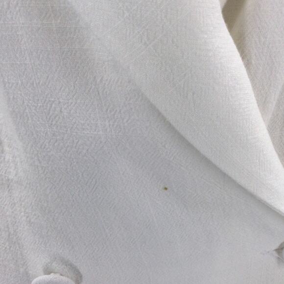 FOREVER 21 SZ 2X plus white rayon double breasted blazer jacket NWT B102 - Picture 3 of 10